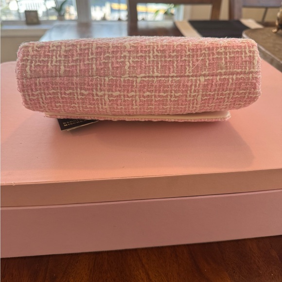 Badgley Mischka Pink Tweed Women’s Bag - Picture 6 of 9